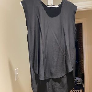 Women’s black silk top from Aritzia